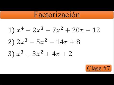 Método de Ruffini 1/3 | Clase #8 - YouTube