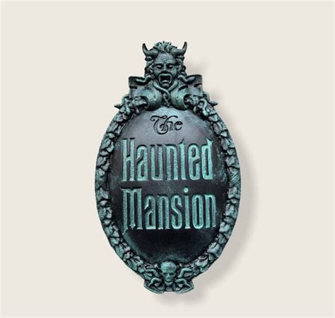 Disney Haunted Mansion Entrance Plaque Walt Disney World Etsy