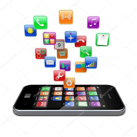 Smartphone Apps Icons — Stock Photo © Shtanzman 13214743