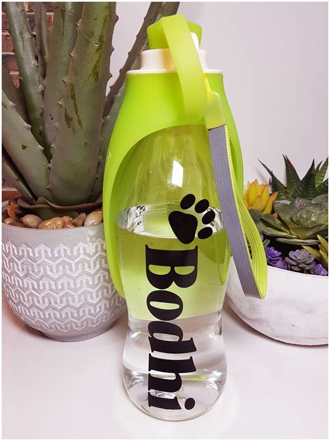 Personalised Dog Water Bottle Travel Water Bottle For Dogs Etsy