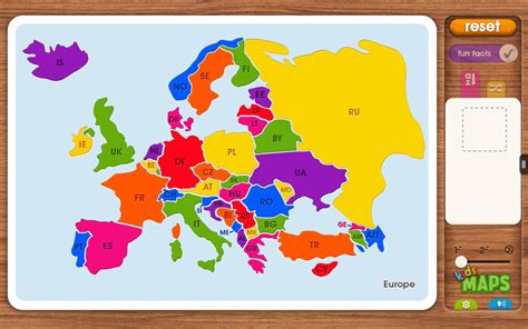 Kids Maps Europe Map Puzzle Game Kindle Tablet Edition Amazones