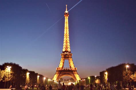 Papel De Parede Luz Paris França Torre Noite Flickr Eiffel