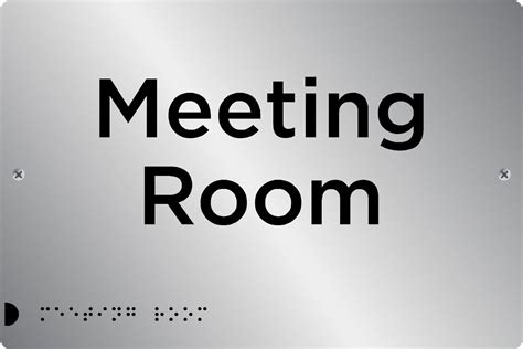 Meeting Room Sign Braille Signs