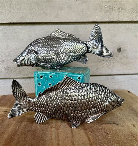 Mid Century Italian Silver Plate Modello Depositato Koi Fish Etsy