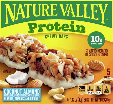 Nature Valley Protein Chewy Granola Bars Coconut Almond Gluten Free