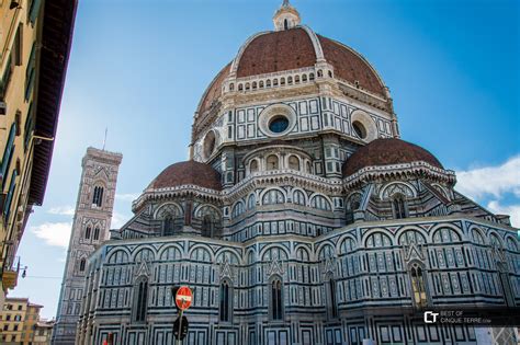 Florence The Dome Of The Cathedral Of Santa Maria Del Fiore And Giotto