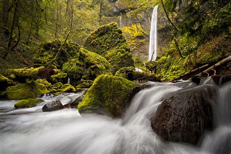 Springtime Elowah Falls Columbia River Gorge Oregon Flickr