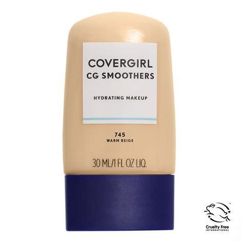 Covergirl Smoothers Hydrating Foundation Makeup 745 Warm Beige 1 Fl