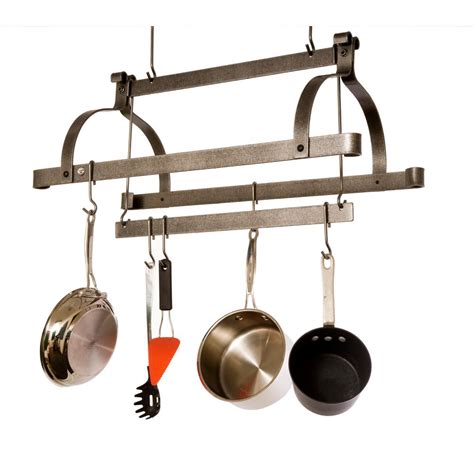 Browse 268 ceiling pot rack on houzz whether you want inspiration for planning ceiling pot rack or are building designer ceiling pot rack from scratch, houzz has 268 pictures from the best designers, decorators, and architects in the country, including krieger + associates architects, inc. Enclume Handcrafted Three Bar Ceiling Pot Rack with 12 ...