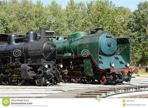 Two Historical Steam Engines In Czech Railways Museum Luzna U Rakovnika