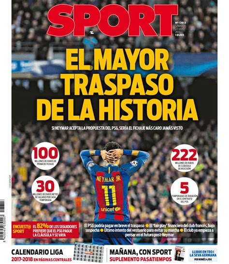 Ya salió la portada de SPORT