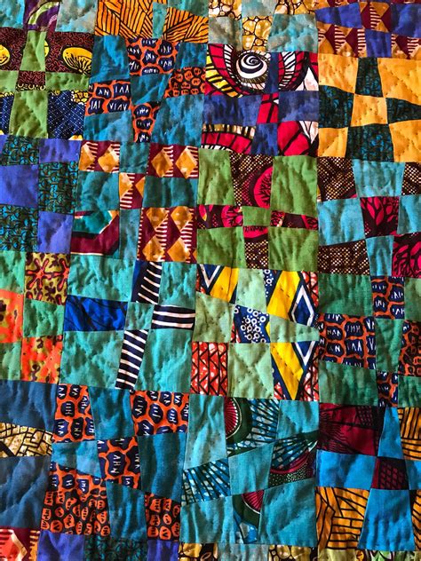 African Fabric Quilt Wax Print Quilt African Fabric Etsy African