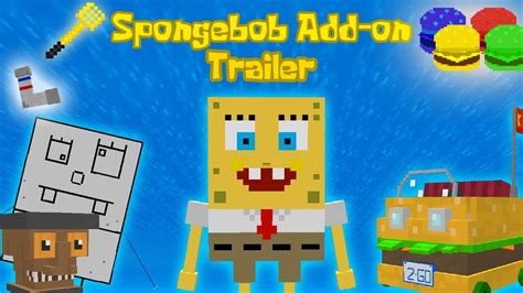 Spongebob Addon Trailer Minecraft Pebe 116 Youtube