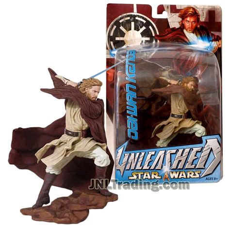 Star Wars Year 2004 Unleashed Series 6 12 Inch Tall Figure Obi Wan