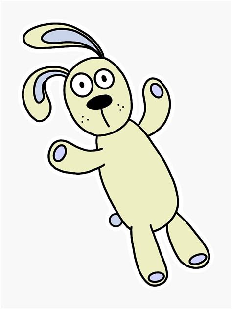 Knuffle Bunny Sticker For Sale By Teragorn Redbubble