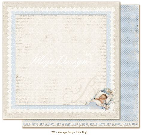 Cardstock Vintage Baby It S A Boy Charlie And Paulchen