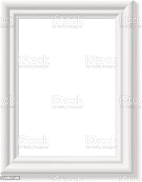 White Picture Frame Portrait Orientation Stock Illustration Download