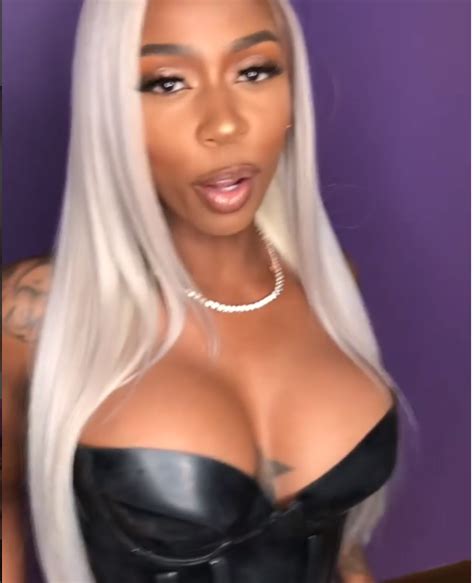 Rapper Kash Doll Flaunts Her B00bs In A Very Risky Strapless Dress