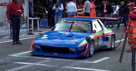 Watch A 300hp Fiat X19 Scream Up The Hill Climb