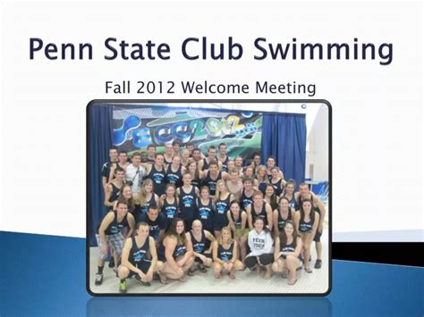 Ppt Penn State Club Swimming Powerpoint Presentation Free Download