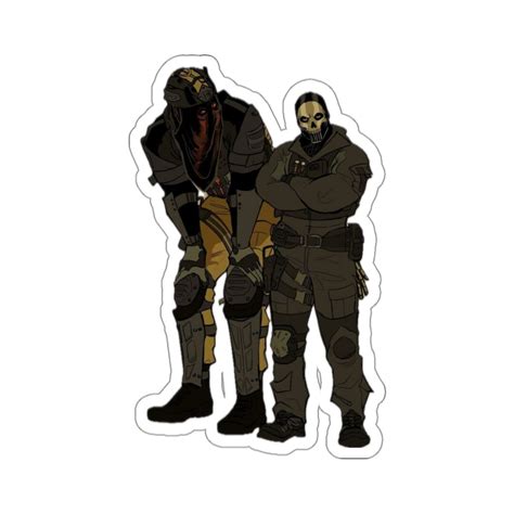 ghost and konig sticker call of duty cod captain price the ghost zakhaev sergeant reznov mw2