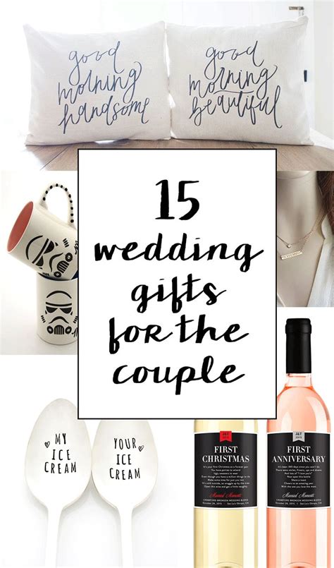 Unique gifts for newly married couple. 15 Sentimental Wedding Gifts for the Couple | ** All ...