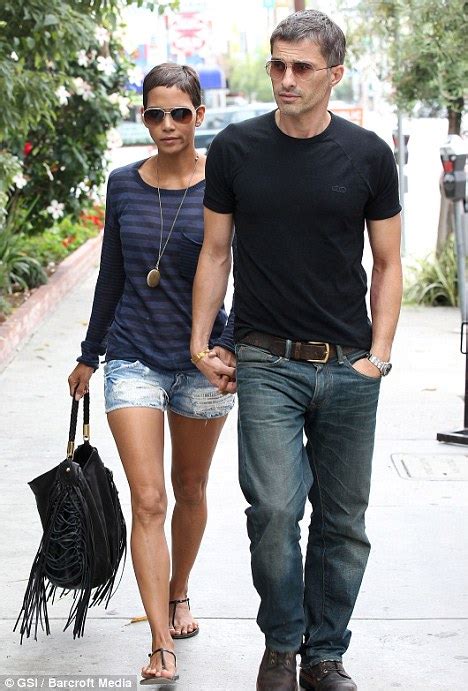 Halle Berry And Boyfriend Olivier Sport Matching Dos And Moods Amidst