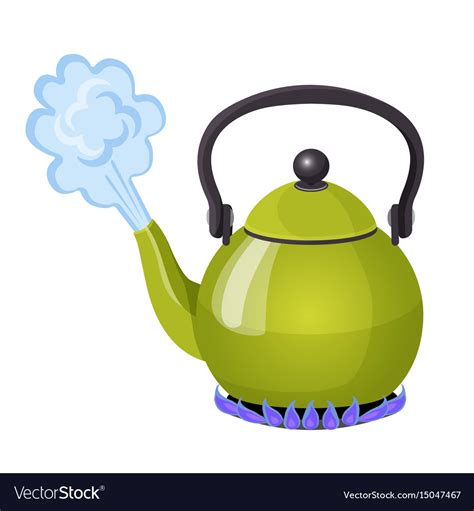 Adding a bit of moss or cloth at the bottom of your filter will allow you to prevent your filtration materials (sand, rocks, moss, etc) from escaping out of the bottom. Boiling water in aluminium kettle on gas flame Vector Image