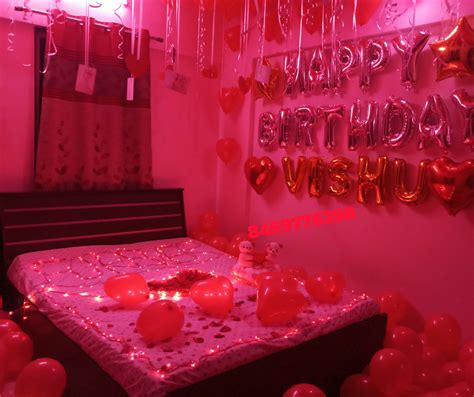 Romantic Room Decoration For Surprise Birthday Party In Pune Romantic Room Decoration In Pune