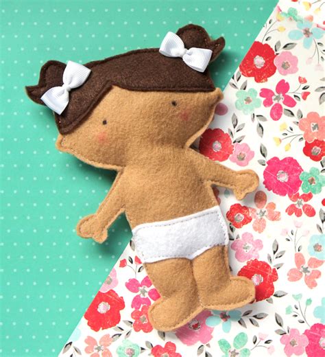 The Craft Patch Felt Paper Doll Tutorial Free Pattern
