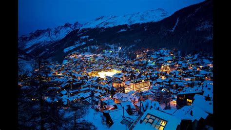 Winter Night In Grindelwald Switzerland Youtube