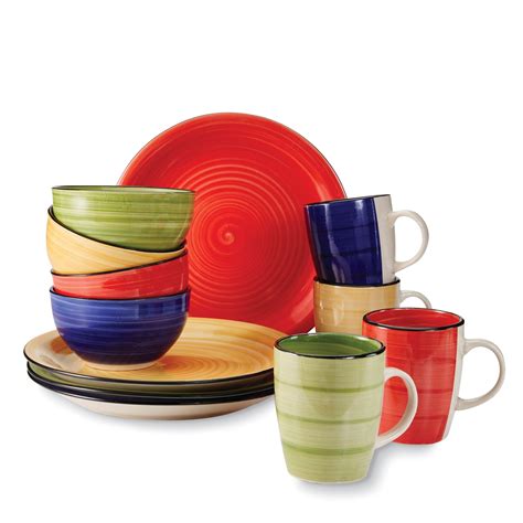 Gibson 12 Pc Dinnerware Set Color Vibes Kmart