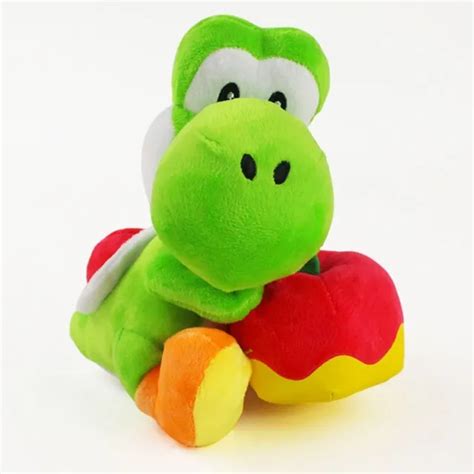 Super Mario Yoshis Story Plush Green Yoshi Apple Soft Toy Stuffed Doll
