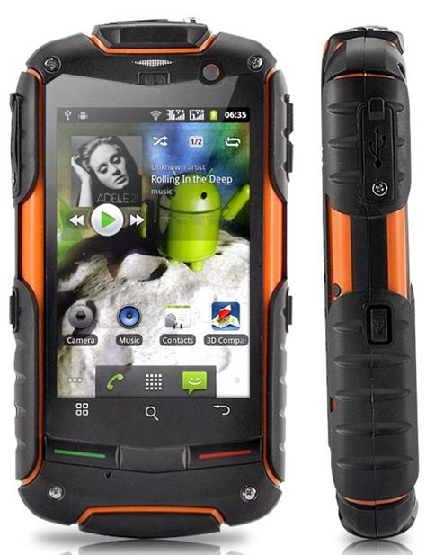 Rugged Waterproof Dustproof Shockproof 3g Android 23 Smartphone