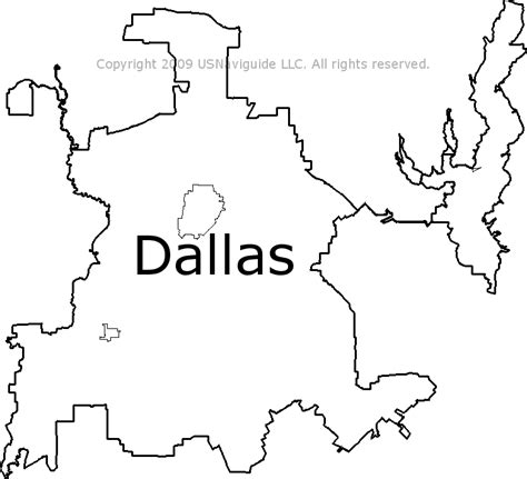 Dallas County City Limits Map