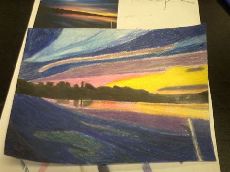Color Pencil Sunset By Crowlita On Deviantart
