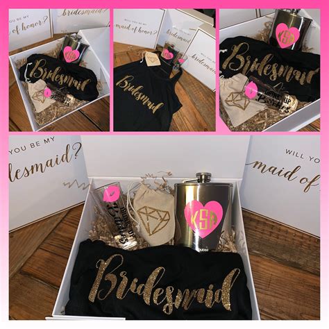 Proposal T Boxes Bridesmaid Proposal Box Will You Be My Etsy