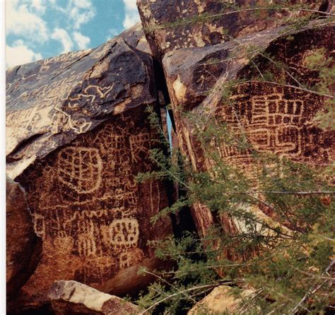 Petroglyphs In Grapevine Canyon On Spirit Mountain Near Laughlin Nv