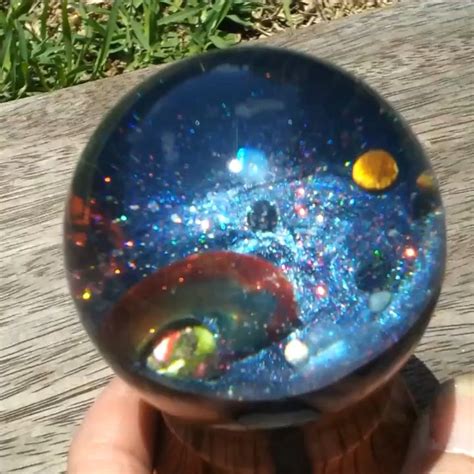 Celestial Galaxy Sphere Video Diy Resin Art Astronomy Crafts