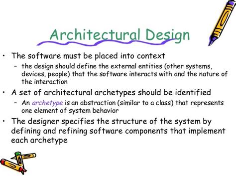 Architecture Design In Software Engineering