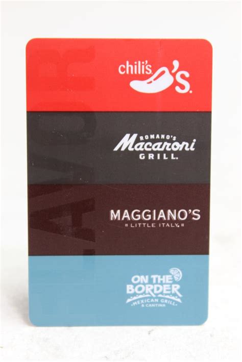 If you do not receive a credit decision within 30 minutes of submitting your application but are later approved, a 20% coupon will be provided in the card package. $50 Gift Card - Chili's Macaroni Grill On The Border Maggiano's | Property Room