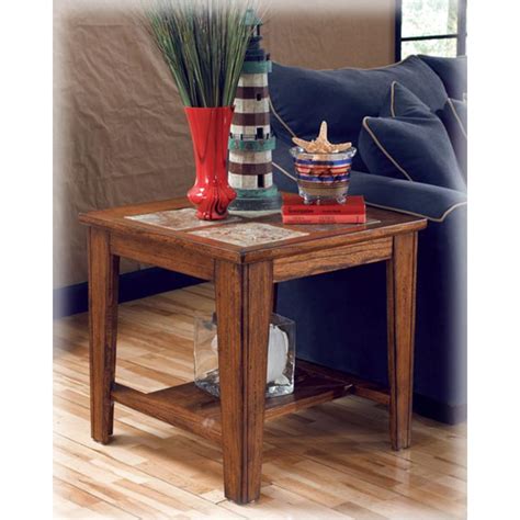 Shop ashley furniture online for great prices, stylish furnishings and home decor in ashley furniture homestore. T353-2 Ashley Furniture Toscana - Rustic Brown Square End ...