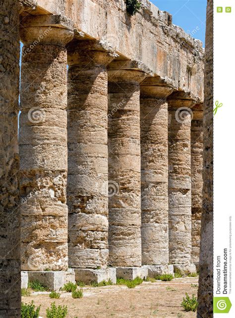 Calatafimi segesta is in sicily. The Doric Temple Of Segesta Stock Photo - Image of ...