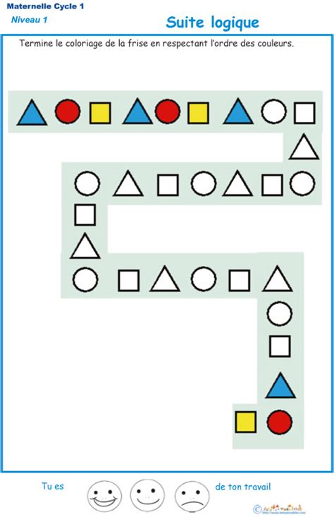 Fiche Ã imprimer maternelle moyenne section