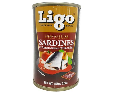 Ligo Premium Sardines In Tomato Sauce Chili Added 155g