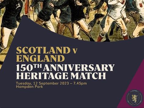 Scotland V England 150th Anniversary Heritage Match At Hampden Park