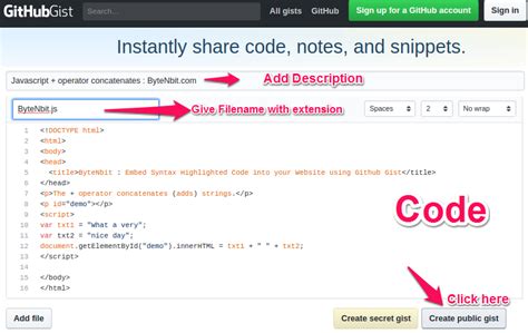 How To Embed Highlighted Code Into Your Website Using Github Gist