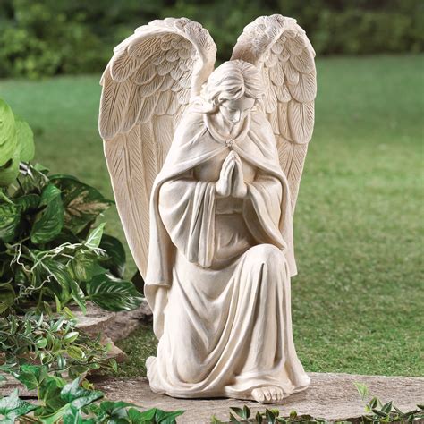 Resin Angel Statue Garden Angel Yard Statue Walter Drake