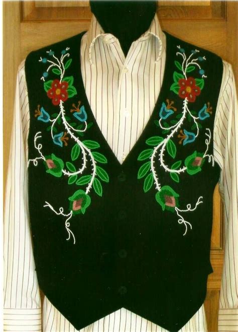 Wings and one hundred are encouraged to have successions to real. Cree floral Men's vest | Native american clothing, Native ...