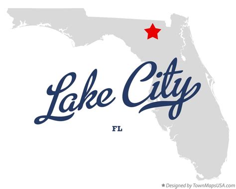 Map Of Lake City Fl Florida